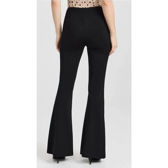 Reformation Jolie Pant in Black Knit Stretchy Flare Hidden Zip NWT size 8 $178 - Picture 5 of 9